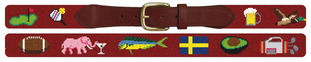 Custom Needlepoint Belt
