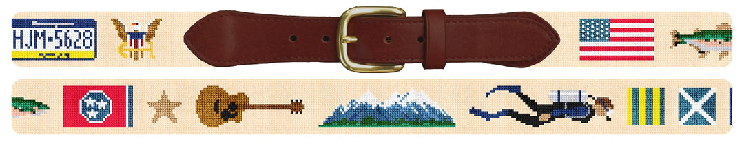 Custom Needlepoint Belt