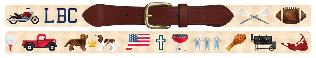 Custom Needlepoint Belt