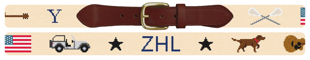 Custom Needlepoint Belt