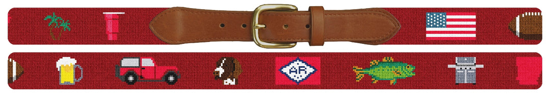 Custom Needlepoint Belt