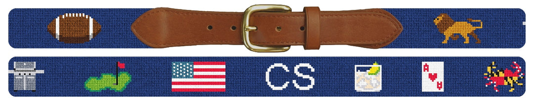 Custom Needlepoint Belt