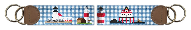 Custom Needlepoint Key Fob