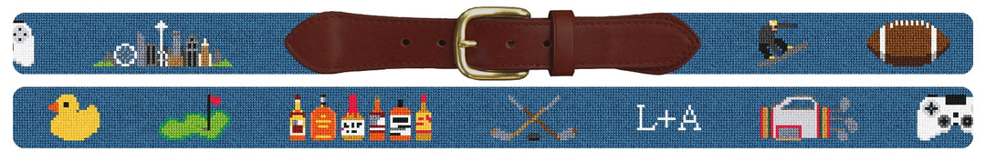 Custom Needlepoint Belt