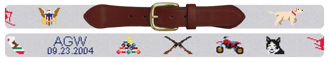 Custom Needlepoint Belt