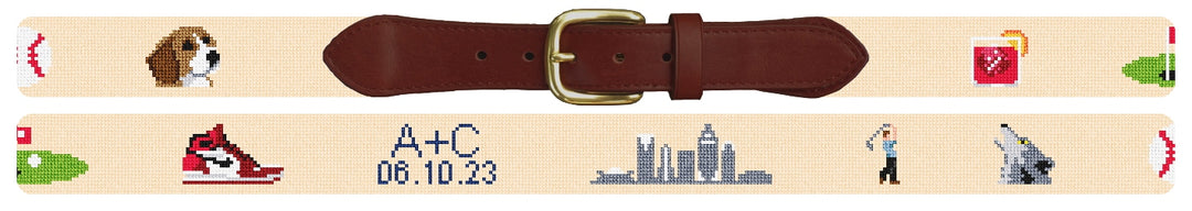 Custom Needlepoint Belt