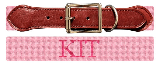 Custom Needlepoint Dog Collar