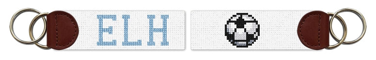 Custom Needlepoint Key Fob