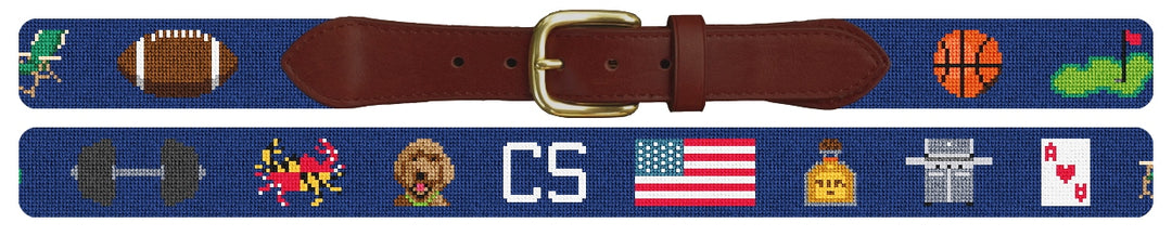 Custom Needlepoint Belt