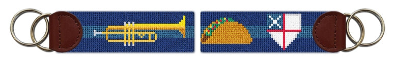 Custom Needlepoint Key Fob