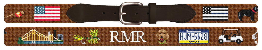 Custom Needlepoint Belt