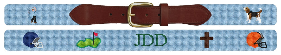 Custom Needlepoint Belt