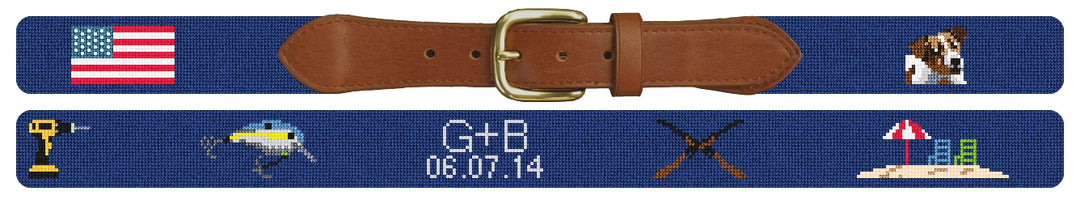 Custom Needlepoint Belt