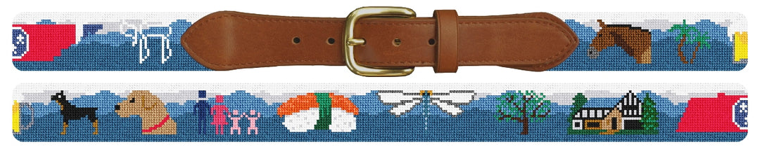 Custom Needlepoint Belt