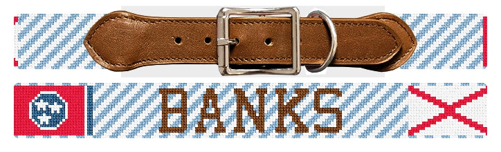 Custom Needlepoint Dog Collar