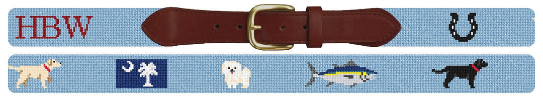 Custom Needlepoint Belt