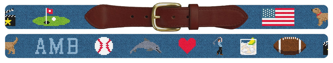 Custom Needlepoint Belt
