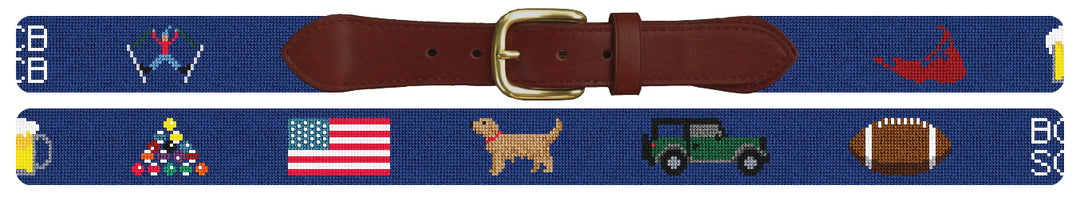 Custom Needlepoint Belt