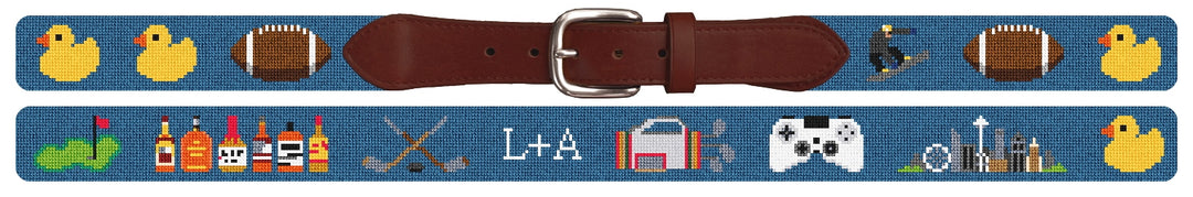 Custom Needlepoint Belt