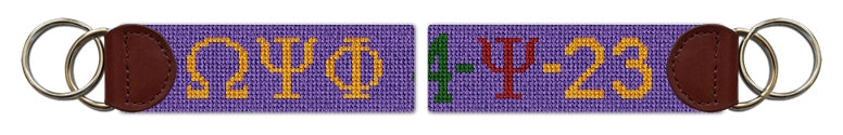 Custom Needlepoint Key Fob
