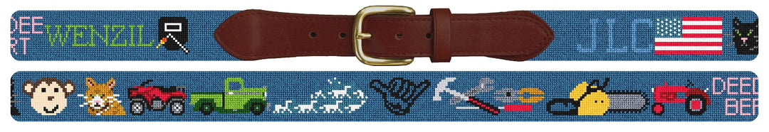 Custom Needlepoint Belt