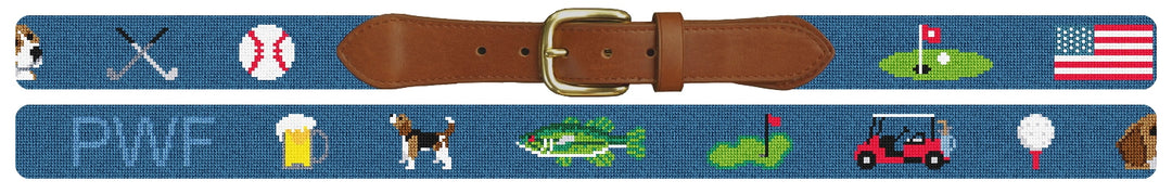 Custom Needlepoint Belt