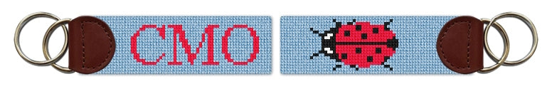 Custom Needlepoint Key Fob