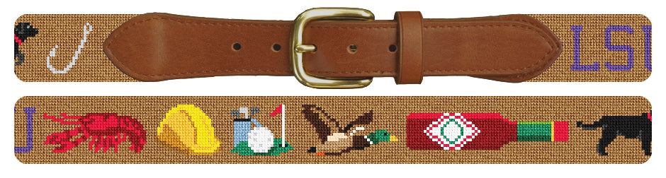 Custom Needlepoint Belt