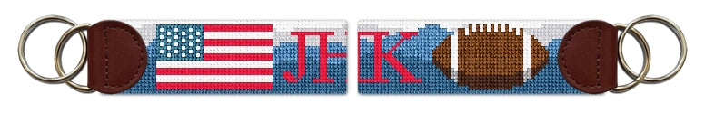 Custom Needlepoint Key Fob