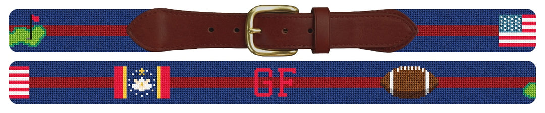 Custom Needlepoint Belt