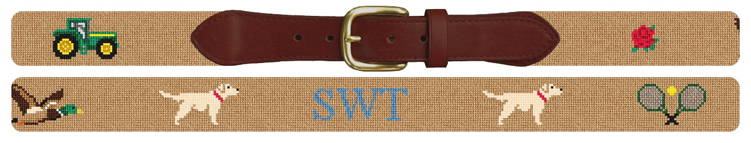 Custom Needlepoint Belt