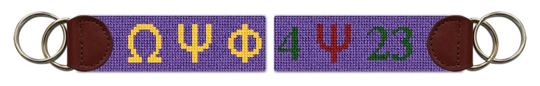 Custom Needlepoint Key Fob