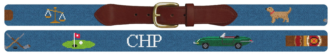 Custom Needlepoint Belt