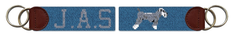 Custom Needlepoint Key Fob
