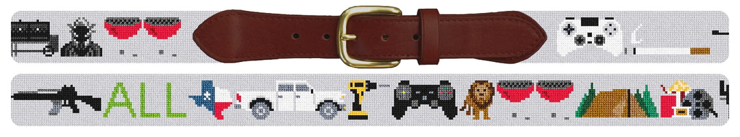 Custom Needlepoint Belt