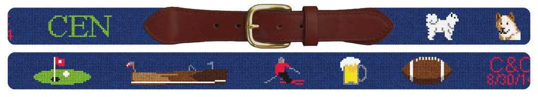Custom Needlepoint Belt