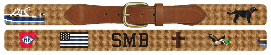 Custom Needlepoint Belt