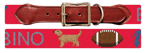 Custom Needlepoint Dog Collar