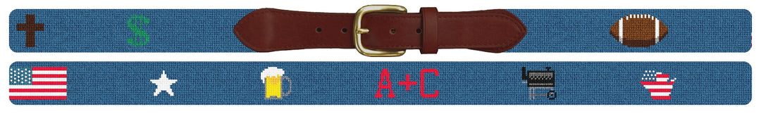 Custom Needlepoint Belt