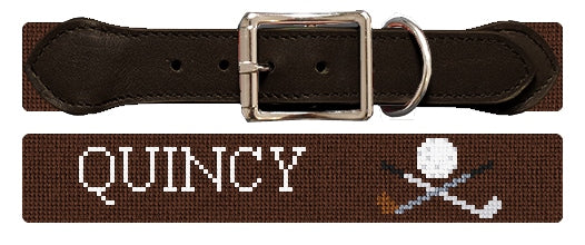 Custom Needlepoint Dog Collar