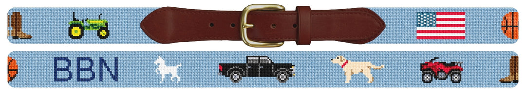 Custom Needlepoint Belt