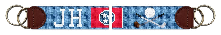 Custom Needlepoint Key Fob