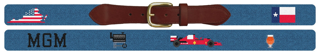 Custom Needlepoint Belt