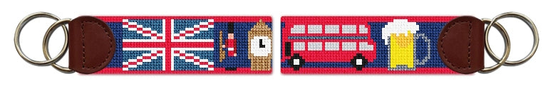 Custom Needlepoint Key Fob
