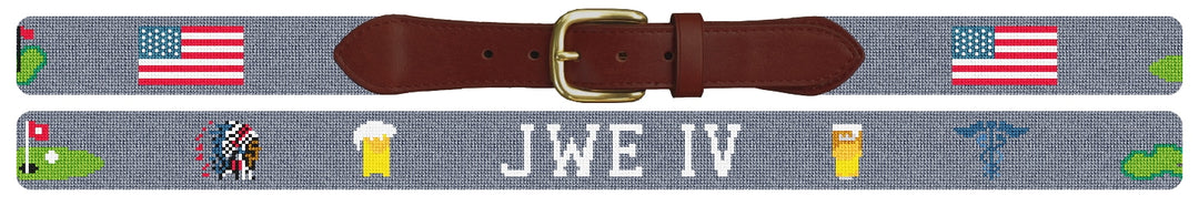 Custom Needlepoint Belt