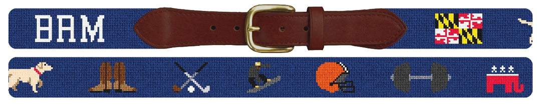 Custom Needlepoint Belt