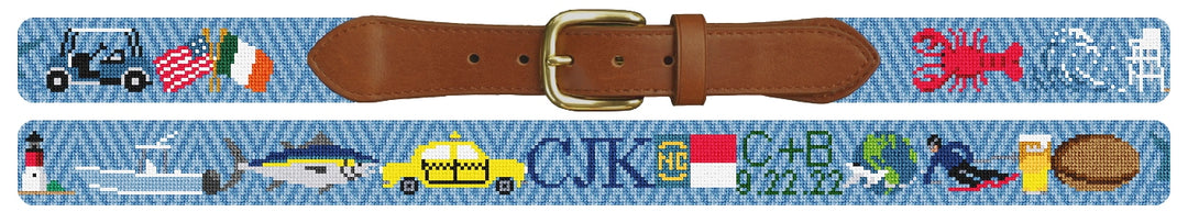 Custom Needlepoint Belt