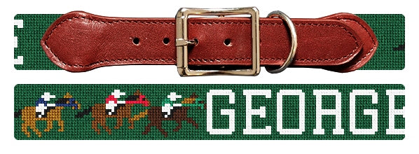 Custom Needlepoint Dog Collar