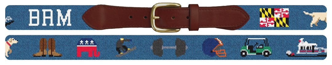 Custom Needlepoint Belt