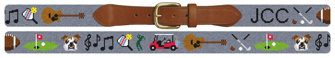 Custom Needlepoint Belt